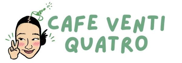Café Venti Quatro illustrated logo